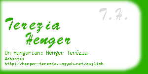 terezia henger business card